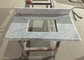 Carrara White Marble Prefab Vanity Tops 22&quot; X 36&quot; With Oval / Rectangle Sink cutout supplier