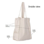 Heavy Duty Canvas Tote Bag, Handmade from 12-ounce Biodegradable 100% Cotton, Perfect for Shopping, Laptop, School Books