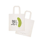 Food Pun Reusable Grocery Bag and Farmers Market Tote Bag Eco-friendly Durable bag