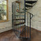 Philippines hot sale prefabricated spiral stairs with stainless steel stringer wooden treads