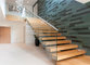 Modern customized floating stairs metal beam stair modern building