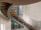 Wholesale Stair Treads Curved Glass Railing Marble Helical Staircases