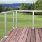 Deck cable system rope banister stainless wire balustrade steel post supports