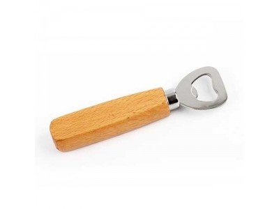 China Wooden Handle Bottle Opener,Good quality solid wood handle beer bottle opener, logo printed / engraved. supplier