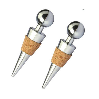 China Great promotion and wedding favor gift idea, wine accessories wine and champagne bottle stopper , chrome plating supplier