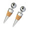 Great promotion and wedding favor gift idea, wine accessories wine and champagne bottle stopper , chrome plating supplier
