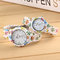 promotional cheap gift beautiful lovers couple electric watches supplier
