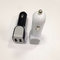 white black USB car charger with 2 usb ports supplier