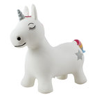 lovely unicorn hores inflatable animal toy with pentagram and long eyelashes for girls jumping