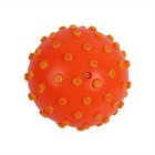 Eco-friendly pvc soft inflatable two color massage ball with dots