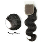 Hot Sale Indian Hairpiece Natural Black Body Wave Lace Front Closure With Baby Hair In Stock
