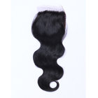 Elegant-wig Indian Hair Silk Top Lace Closures With Bleached Knots Wholesale
