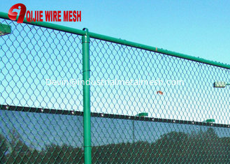 China Hot Sale 6'x10' Vinyl Coated Diamond Chain Link Mesh Fence supplier