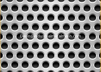China Standard 5mm Hole 8mm Pitch Decorative Stainless Steel Sheets Perforated  For USA, EU, Africa Market supplier