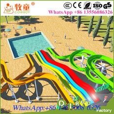 China Water Park Games Huge Water Park Slides Fiberglass supplier