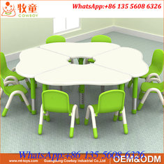 China MDF Material Flower Shape Kindergarten Preschool Furniture Children Tables for Pre school supplier