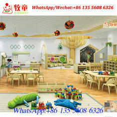 China Children wood table and chairs Wooden Montessori School Furniture factory in China supplier
