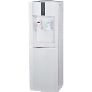 China Big storage 5 gallon water tank water dispenser over 35 years experience white golden silver color office water cooler supplier
