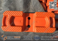 600X220X150mm HDPE Orange Color Blow Mould Temporary Fencing Feet