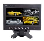 Best 12V TFT Car LCD Monitor Split Screen ,  7 Inch Rearview Mirror Monitor for sale