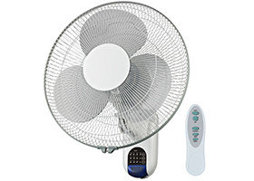 China 16'' Plastic Wall Hanging Fan , Remote Control Decorative Wall Mounted Fans supplier