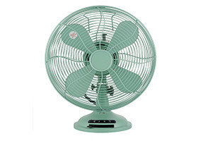 China 45W CB Retro Electric Oscillating Fan Portable Powerful For Room Air Cooling supplier
