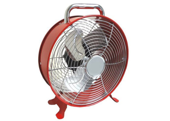 China Red 9&quot; Metallic Retro Antique Electric Fans 2 Speed 3 Blade for Home Appliance supplier