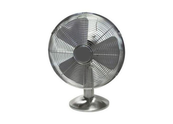 China Vintage General Electric Oscillating Metal Desk Fan Three Speed Four Blade supplier