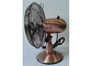 Oil Rubbed Bronze Small Retro Desk Fan 12 Inch Air Cooling For European Market supplier