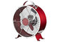 Quiet Decorative Retro Electric Fan 2 Speed 4 Blade Metal Carry Handle supplier