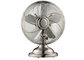 1.2M Height Retro Electric Oscillating Deak Fan Brushed Nickel For Bedroom supplier