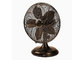 Oil Rubbed Bronze Metal Desk Fan Aluminum Motor 4 Blade / Retro Electric Fan supplier