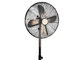 Indoor Moving Metal Chrome Floor Standing Fan With Safety Grille &amp; Stable Base supplier