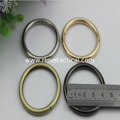 China Design hanging plating gold 1.5 inch metal wire iron o-ring buckles for backpack supplier