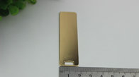 Super quality custom handbag hardware gold 70 mm length rectangle shape metal logo plate without letters