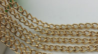 Design fashion wild purse hardware iron 7 mm width gold chain for bag