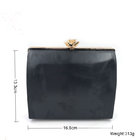 New custom fashion light gold style flower lock decoration metal purse frame with plastic shell