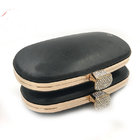 Manufacturer plastic oval box shell metal purse frame for handbag