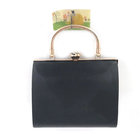 Square plastic shell box metal purse frame for clutch handbag