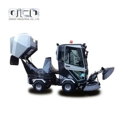 China Outdoor Street Use Diesel Engine Gasoline Power Sweeper  compact mechanical sweeper airport runway sweeper truck supplier