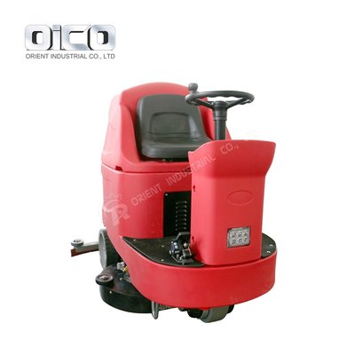 China V8  battery powered floor scrubber  ride-on floor scrubber machine supplier
