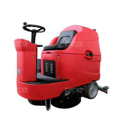 China OR-V8  battery floor scrubber dryer ride-on floor washing machine  stand ride floor scrubber supplier