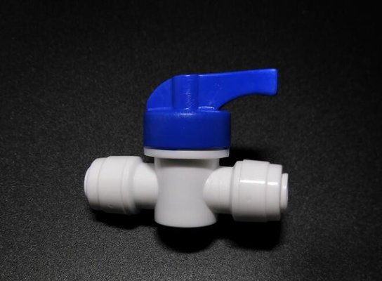 RO water filter union ball valve hand valve 1/4" tube quick connect fittings