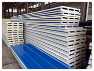 950# Construction Material Sandwich Panel Exterior Wall and Roof  PPGI Steel PU Sandwich Panel