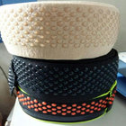 Underwear webbing tape black high density silicone elastic tape embossed dots