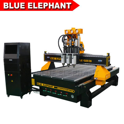 China Three Spindles CNC Machine Ele1325-3s Low Noise CNC Router Price