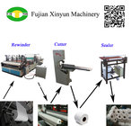 Low price semi automatic toilet paper and kitchen towel paper band saw cutting machine
