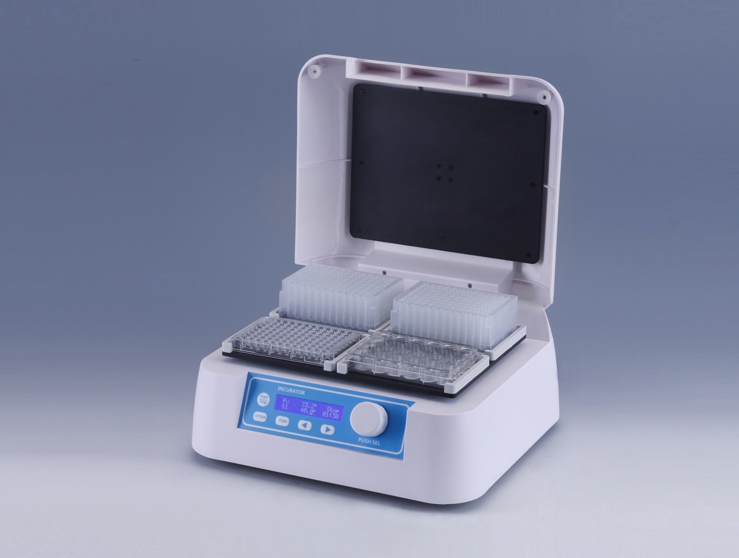 Shaker for Microplates TS300 (for shaking and cultivation in elisa plates (96/384 wells), tissue culture plates)