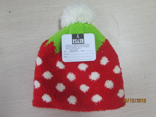 China Grils and ladies Knitted hat with half face fabric materials jacquerd technology supplier