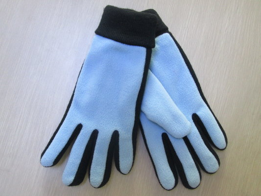 China Winter gloves for Men and Woven Robbin Cuff--Fleece Glove--Polyester glove- supplier